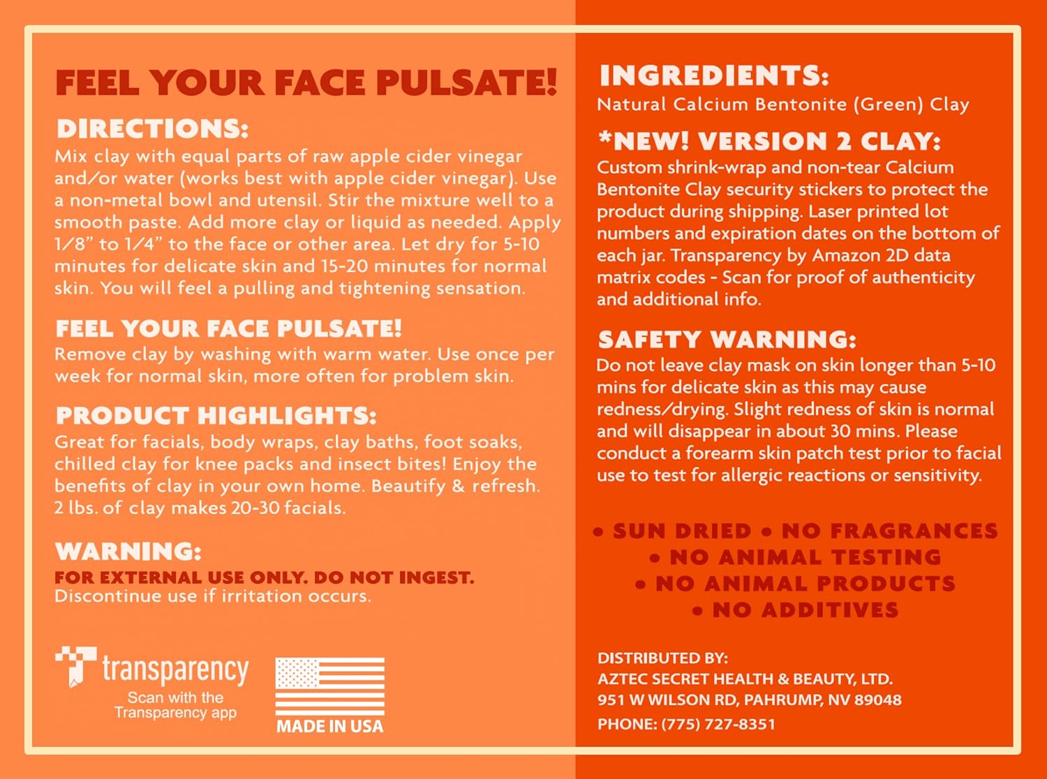 Aztec Secret – Indian Healing Clay – Deep Pore Cleansing Facial & Body Mask – The Original 100% Natural Calcium Bentonite Clay – New Version 2-32 Oz (Pack of 1) 32 Ounce (Pack of 1)